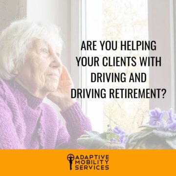 Help your patients return to driving after injury or illness.